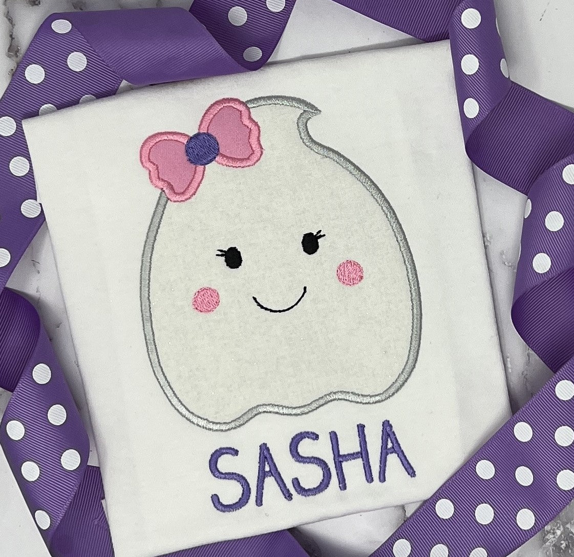 Girly Ghost Halloween Shirt