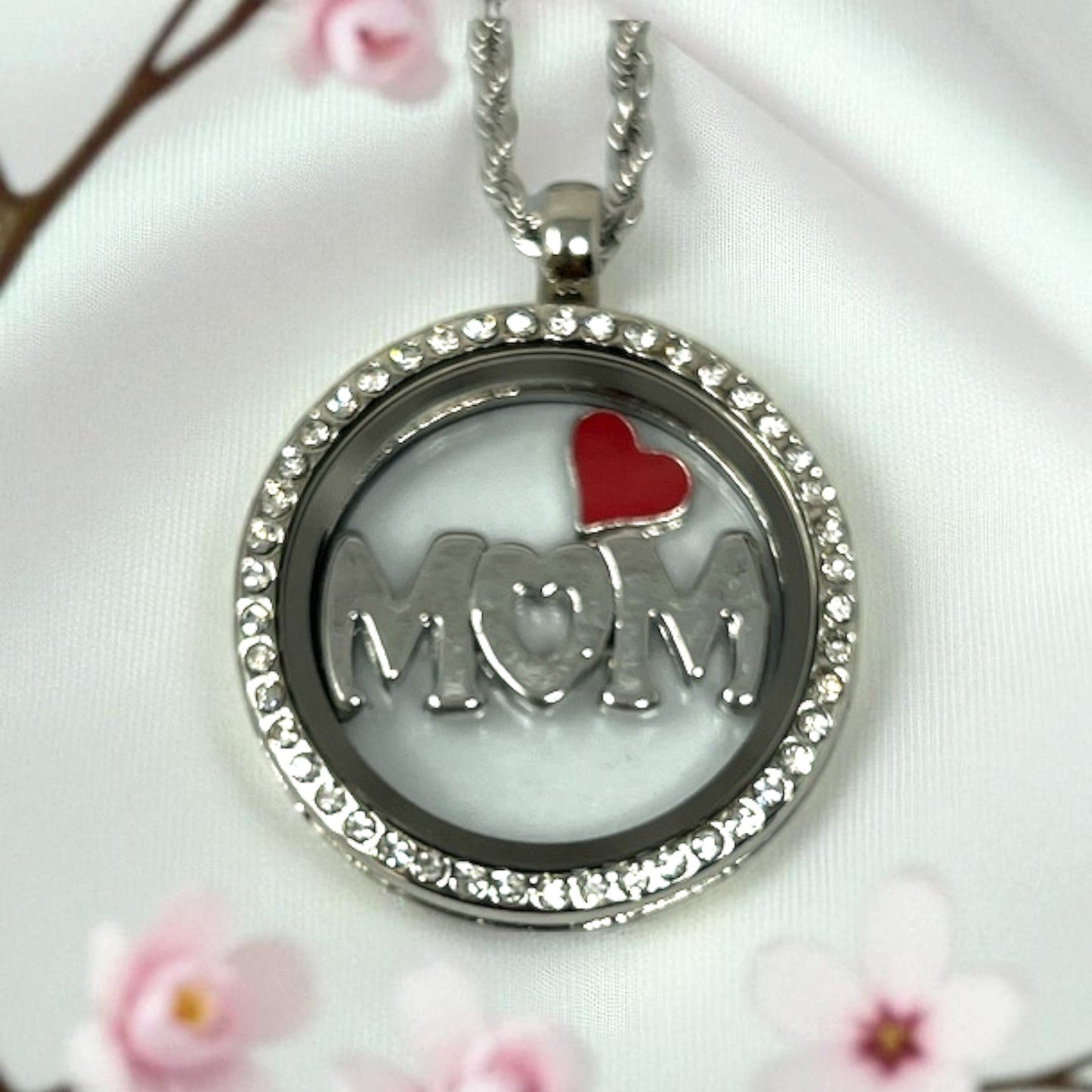 Mom Necklace Floating Locket
