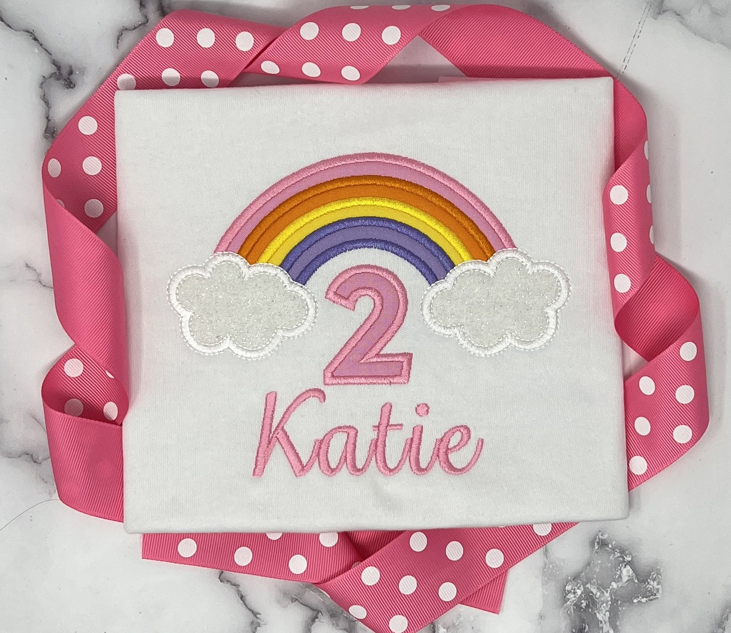 Rainbow Girl's Birthday Shirt