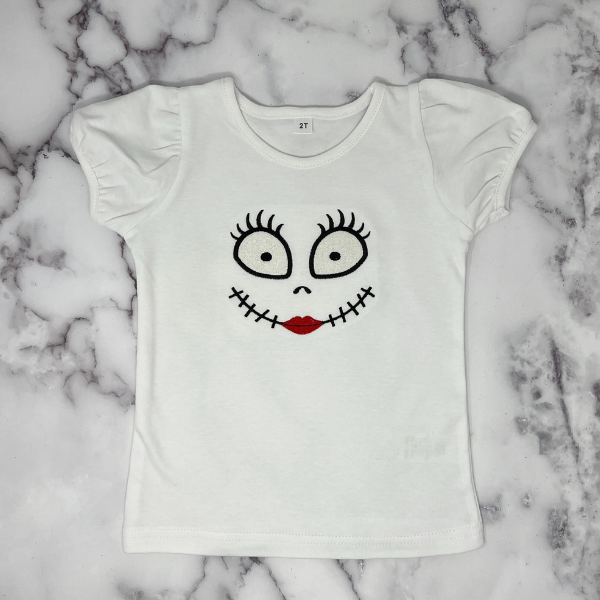 Embroidered Halloween Shirt for Girls