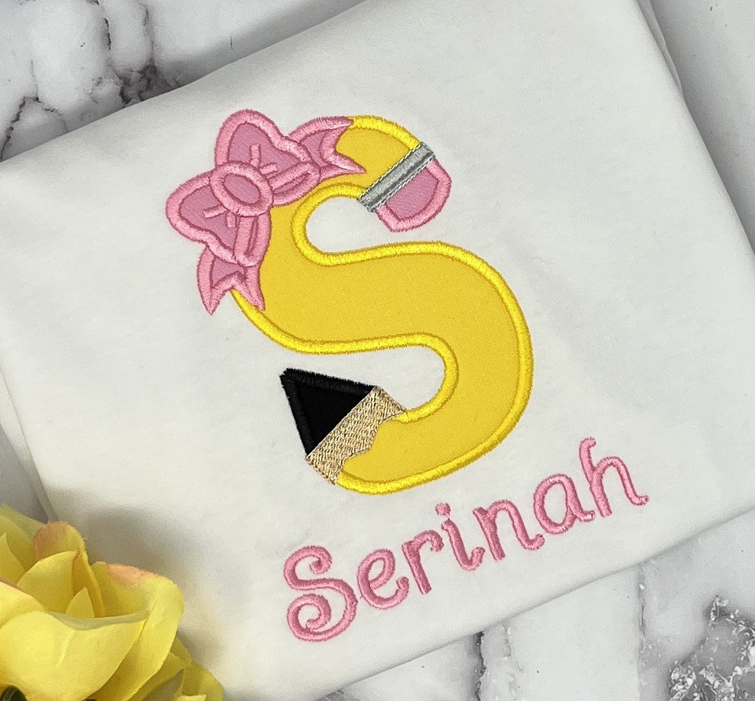 Pencil Back To School Girls Shirt