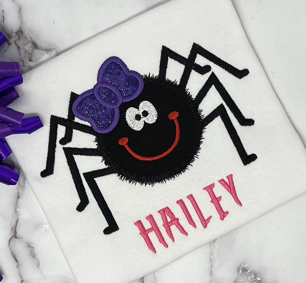 Halloween Spider Shirt for Girls