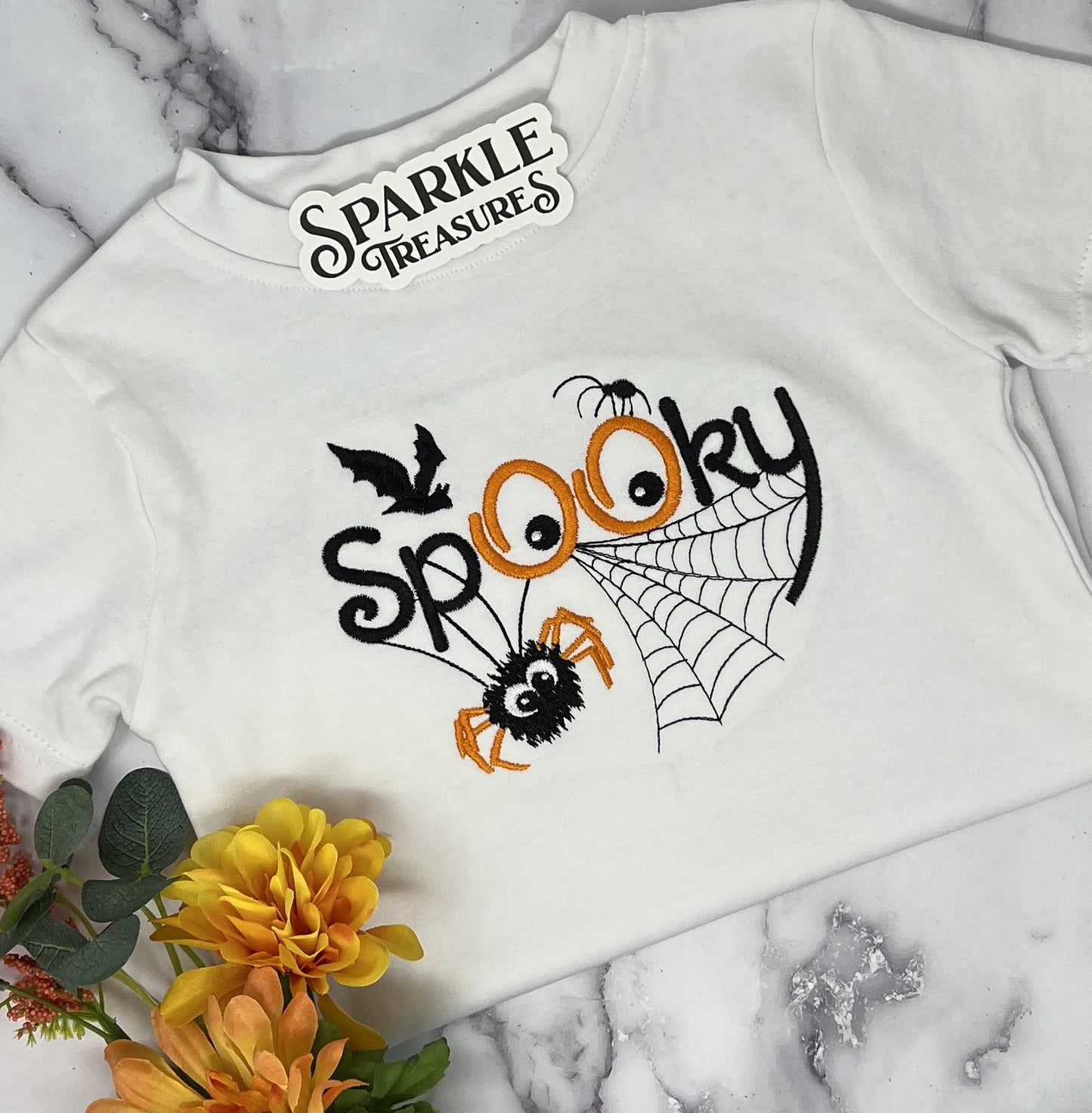 Spooky Halloween Embroidered Shirt